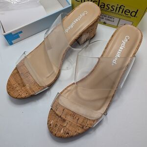 City Classified Cork  And Clear Style No. Soap-s, New In Box Size 6.5 Shoes